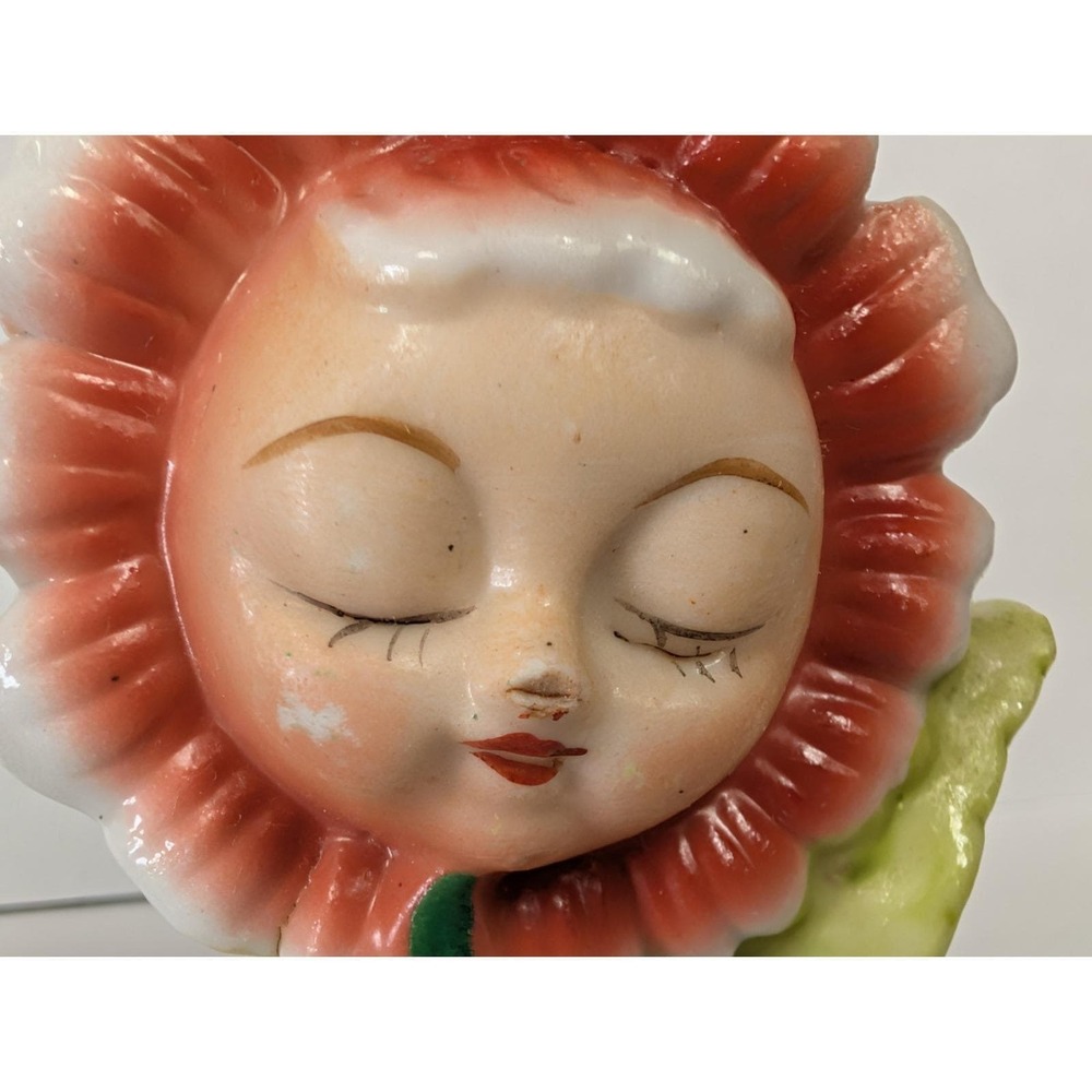 VTG Anthropomorphic Flower, Sunflower, Salt & Pepper Shakers Novelty JAPAN Sleep - Picture 4 of 16
